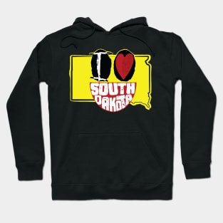 I Love South Dakota Smiling Happy Face Hoodie